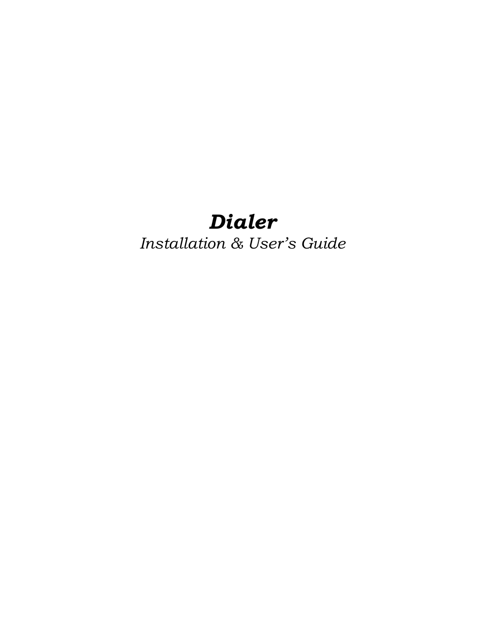 Zoom Dialer 26 User Manual | 32 pages