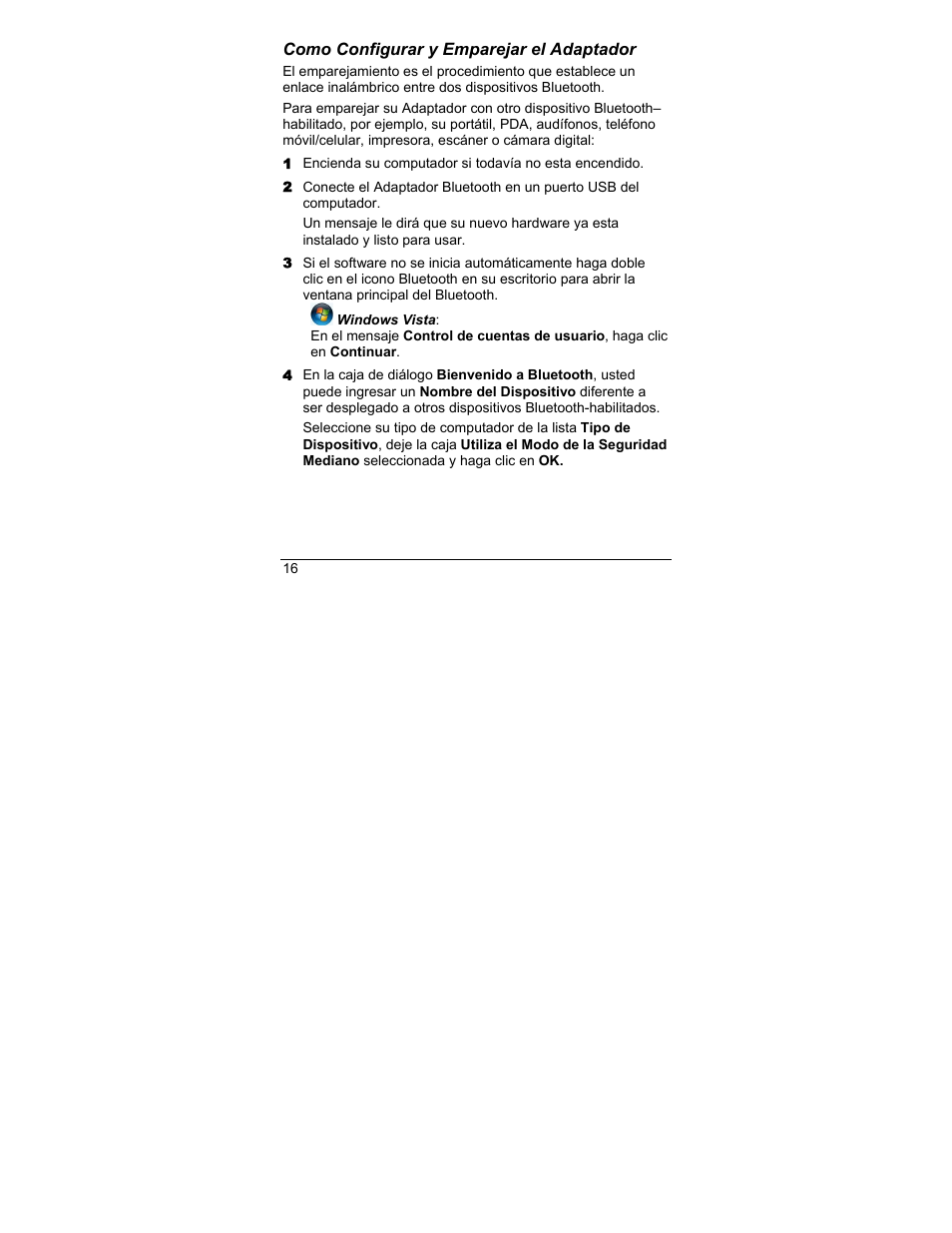 Como configurar y emparejar el adaptador | Zoom 4311F User Manual | Page 16 / 24