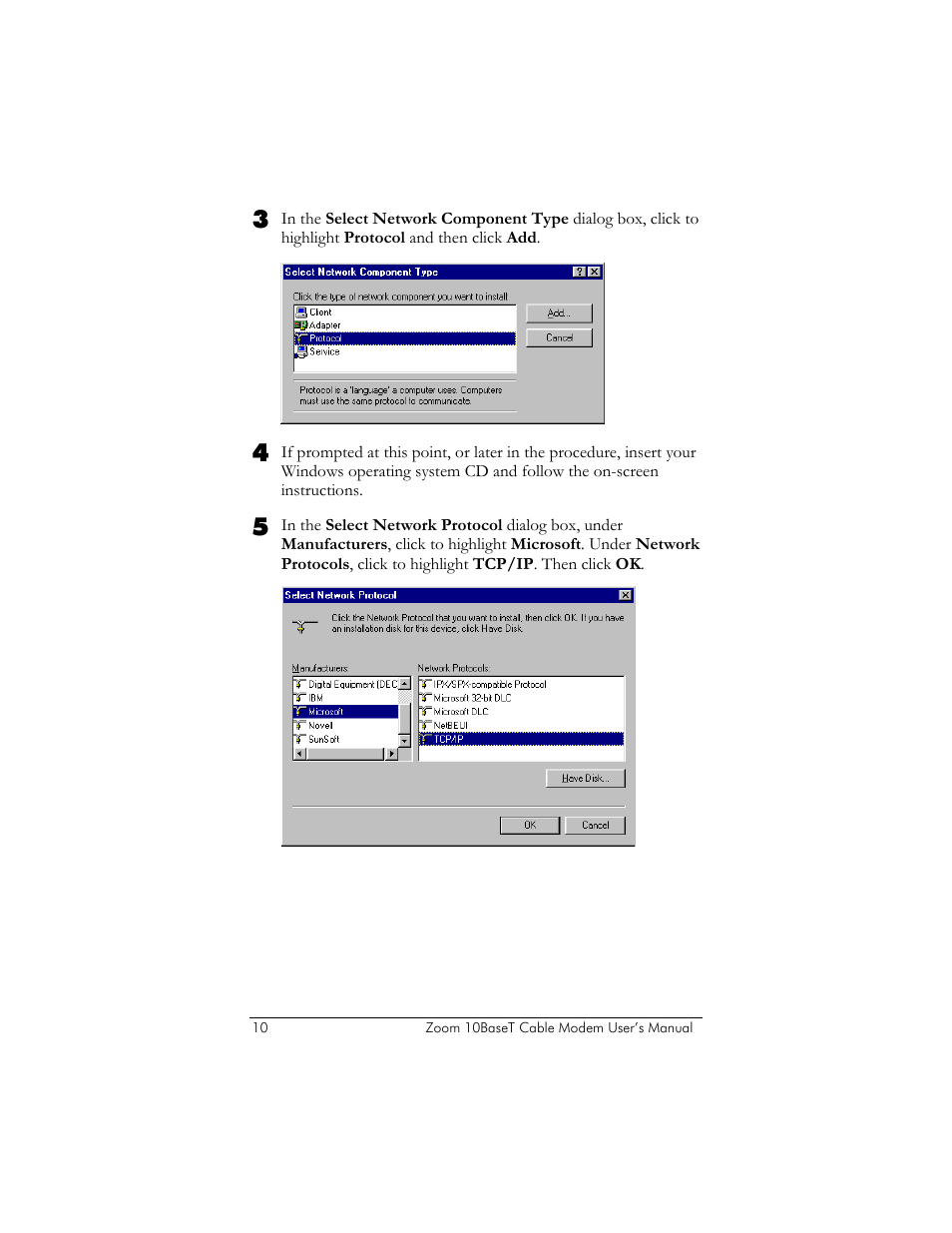 Zoom 10BaseT User Manual | Page 14 / 40