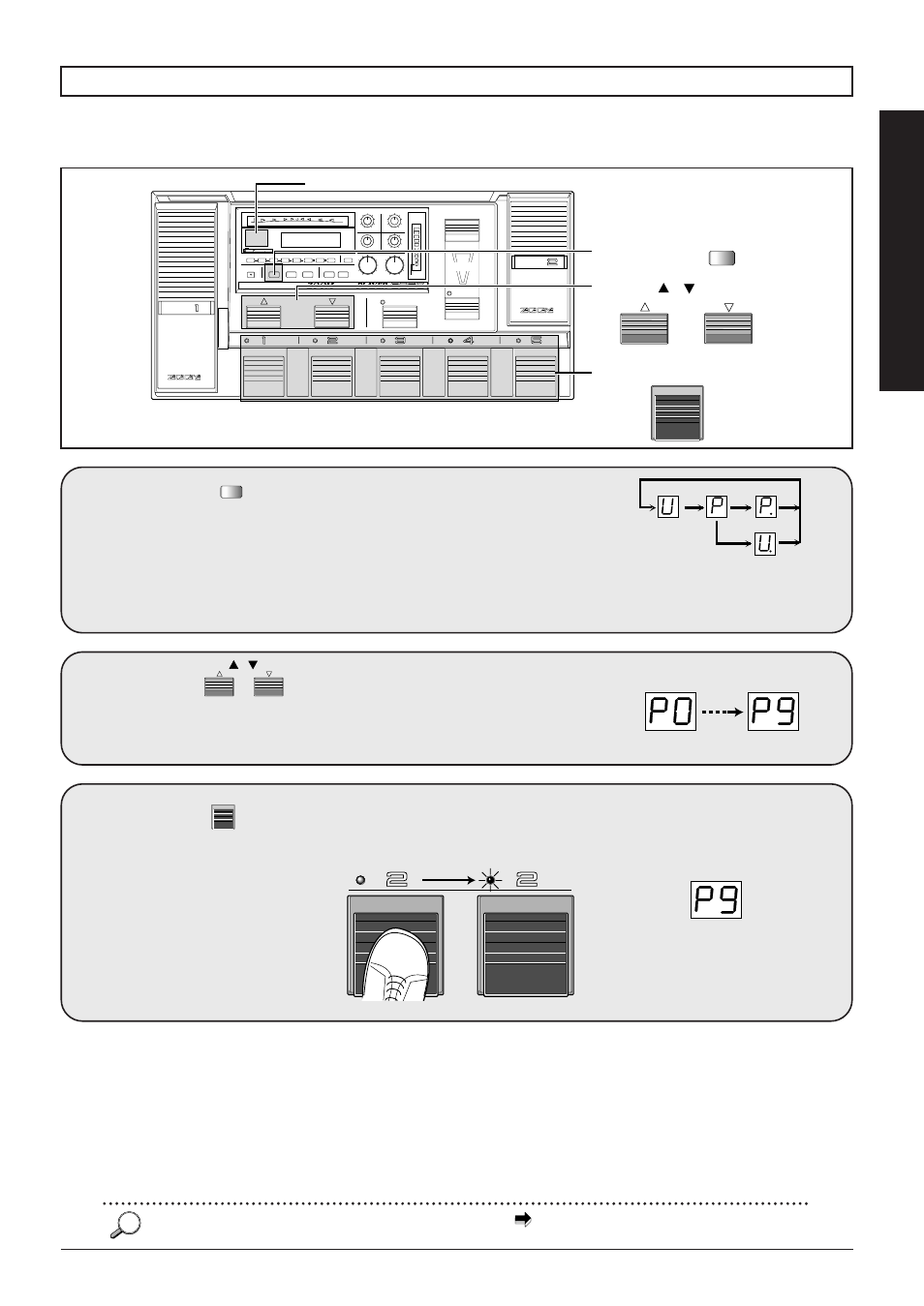 P 0 p 9, Selecting a patch, Use the to select a bank from 0-9 | Use the to select the group, Use the 1-5 to select the patch number | Zoom 8080 User Manual | Page 12 / 71