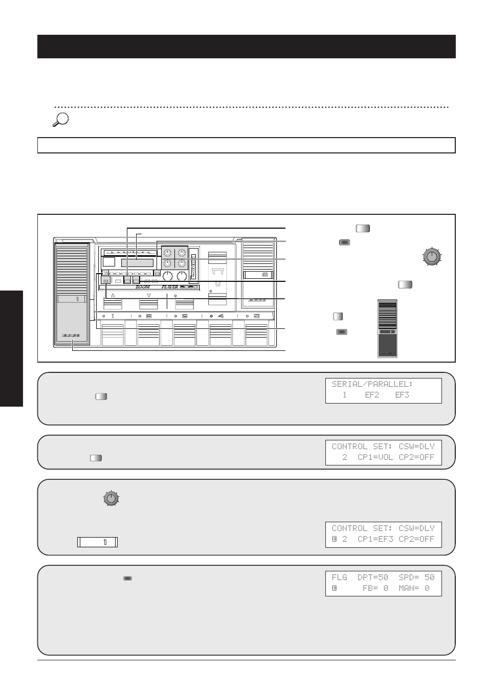 Using the rtm function, Using the control pedals for rtm, Press the once | Use 3 to select the effect module to assign to, 24 advanced operation | Zoom 8080 User Manual | Page 25 / 71