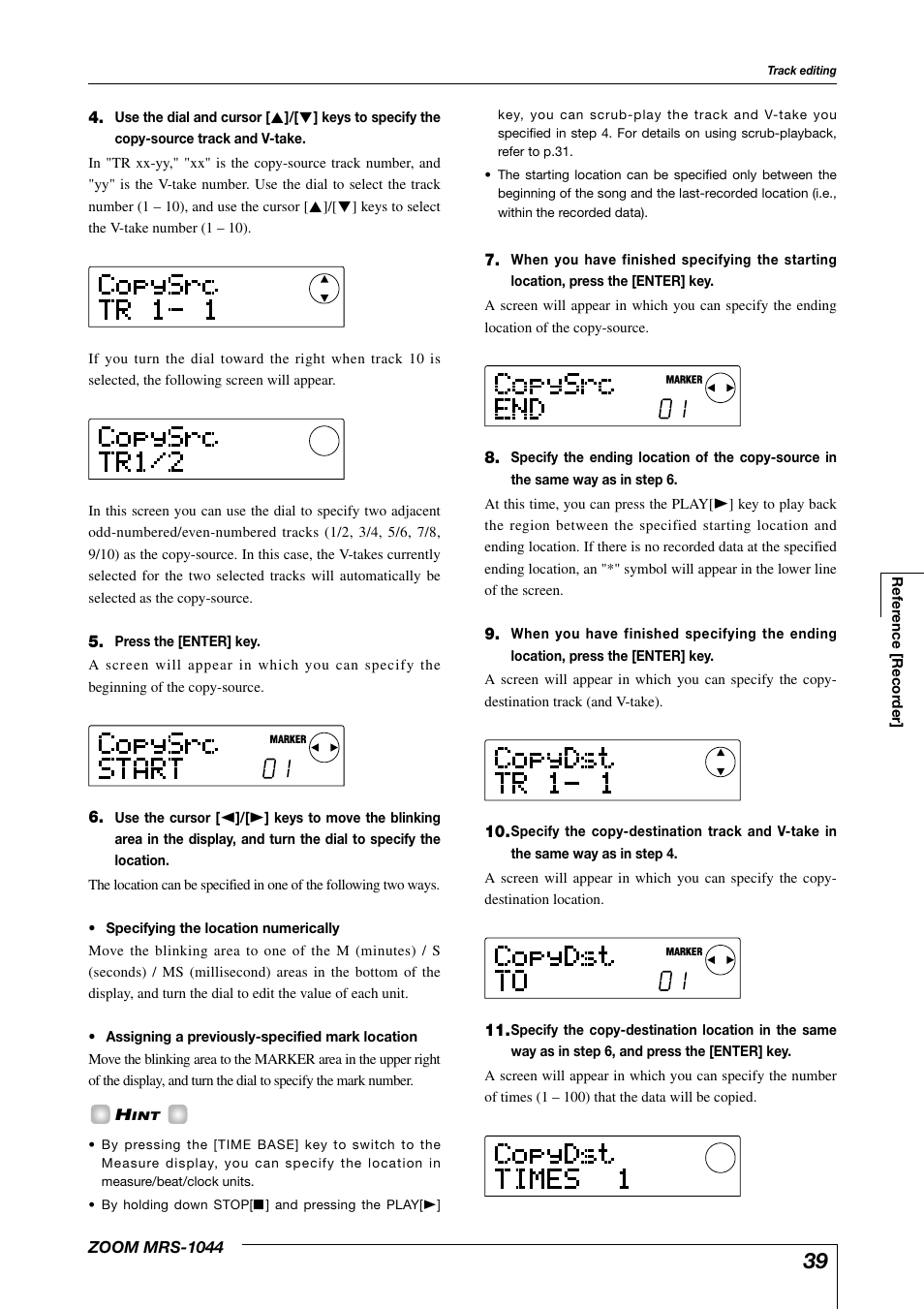 Zoom MRS-1044 User Manual | Page 39 / 120