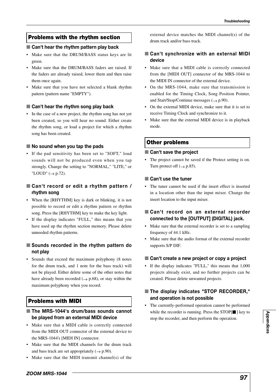 Zoom MRS-1044 User Manual | Page 97 / 120