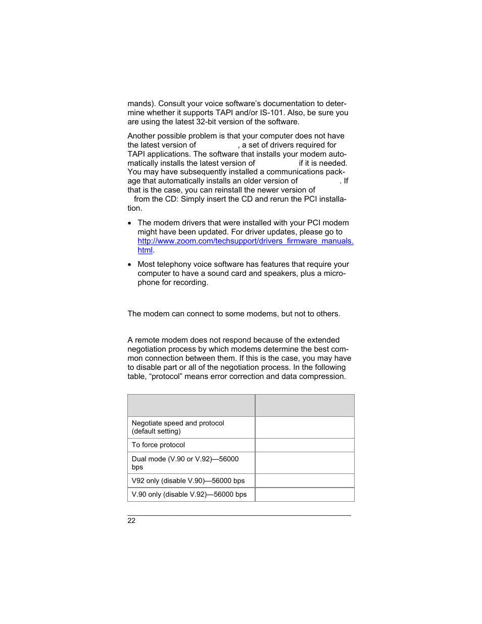 Zoom 3035 User Manual | Page 22 / 33