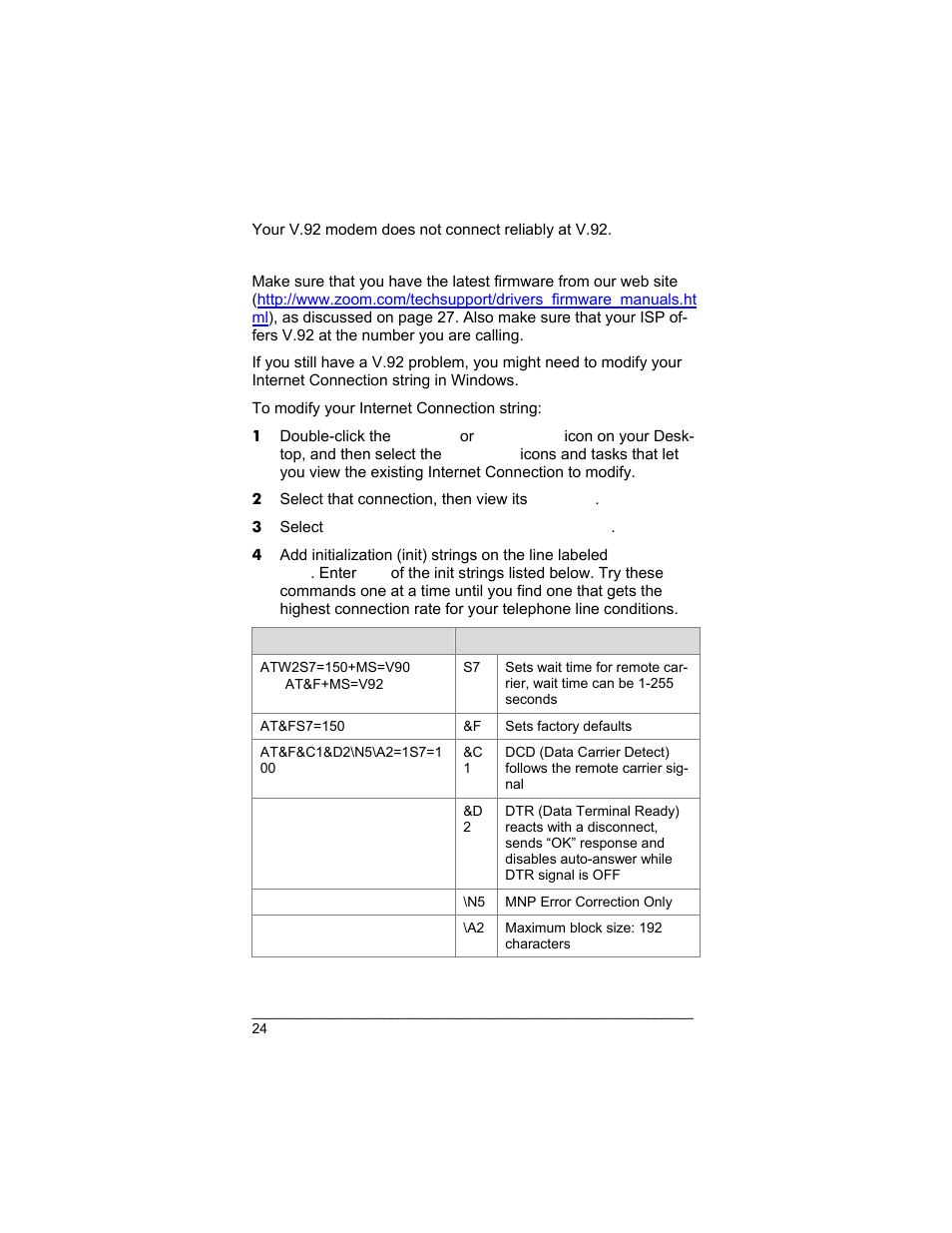 Zoom 3035 User Manual | Page 24 / 33