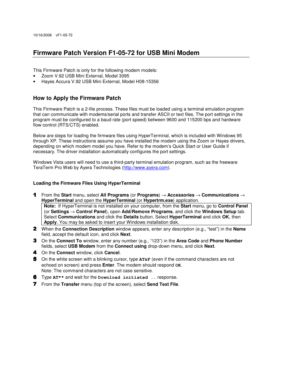 Zoom H08-15356 User Manual | 3 pages