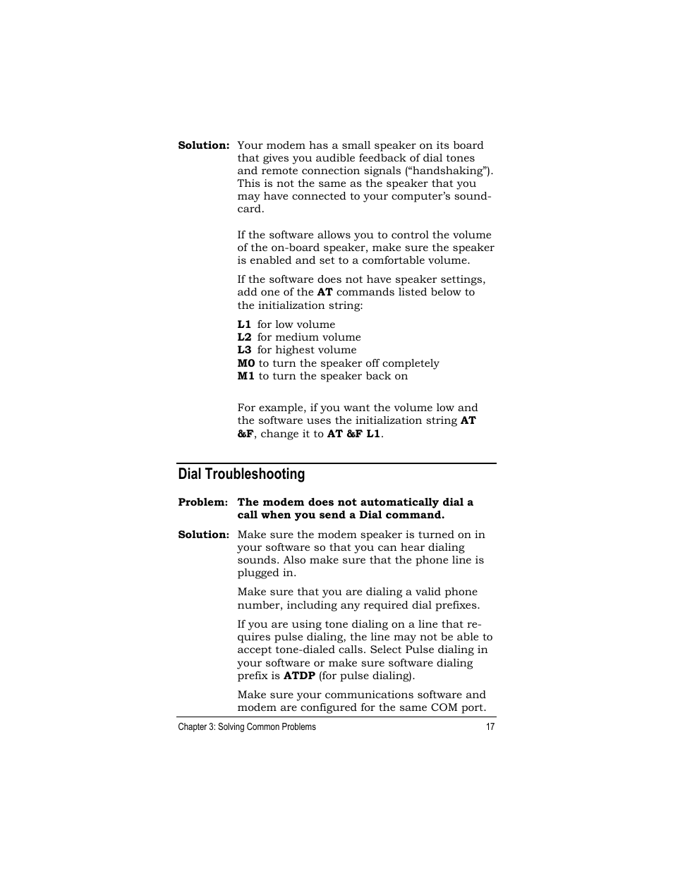 Dial troubleshooting | Zoom 27575 User Manual | Page 17 / 24