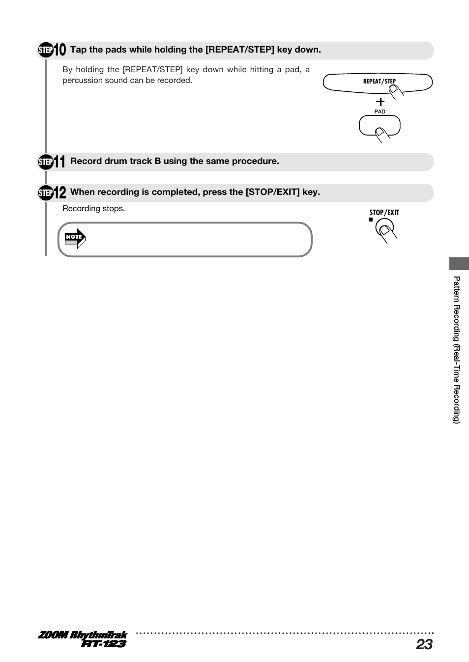 Zoom RT-123 User Manual | Page 23 / 72