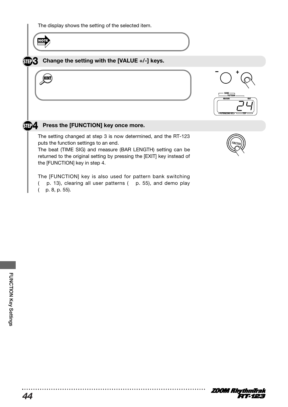 Zoom RT-123 User Manual | Page 44 / 72
