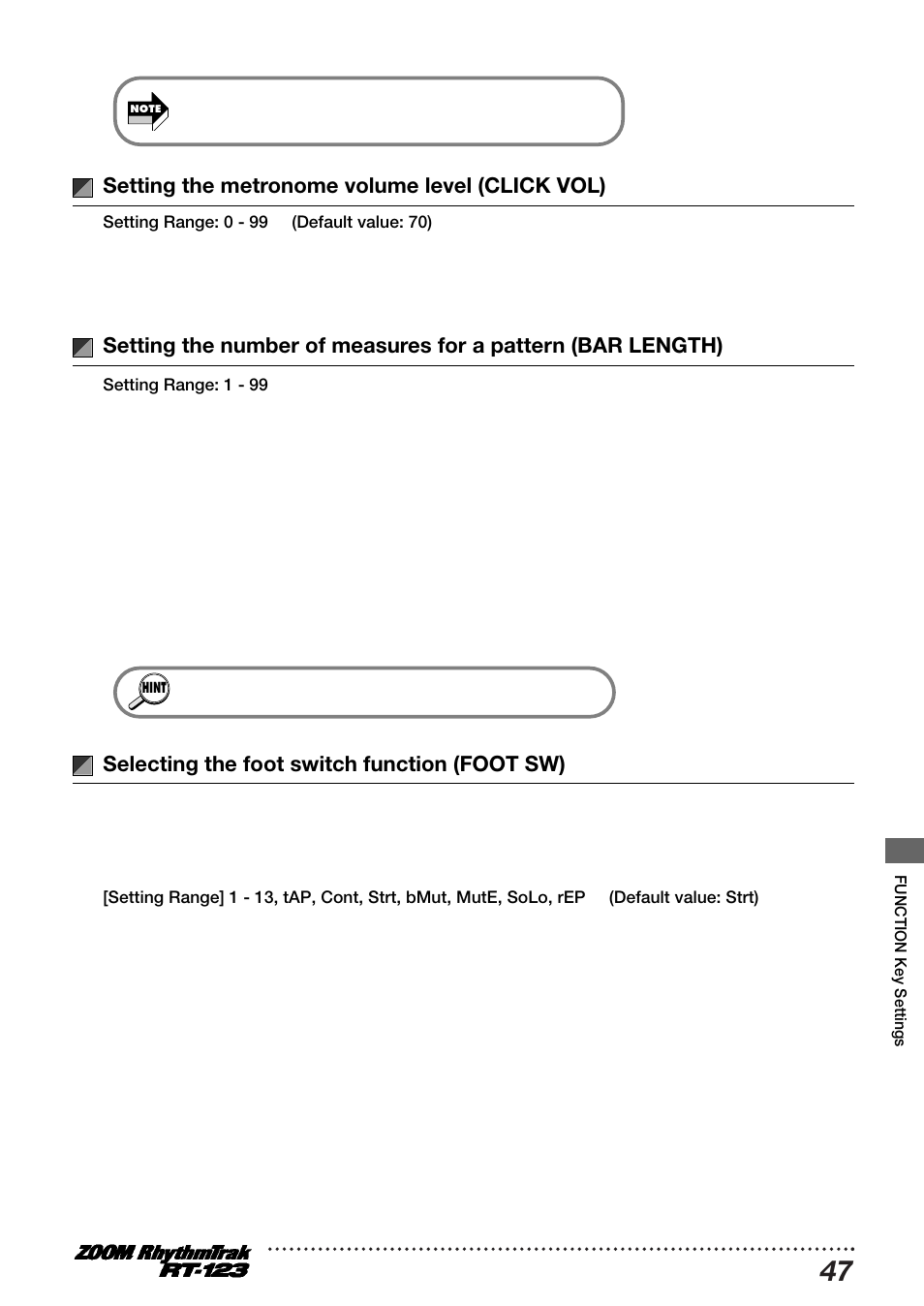 Zoom RT-123 User Manual | Page 47 / 72