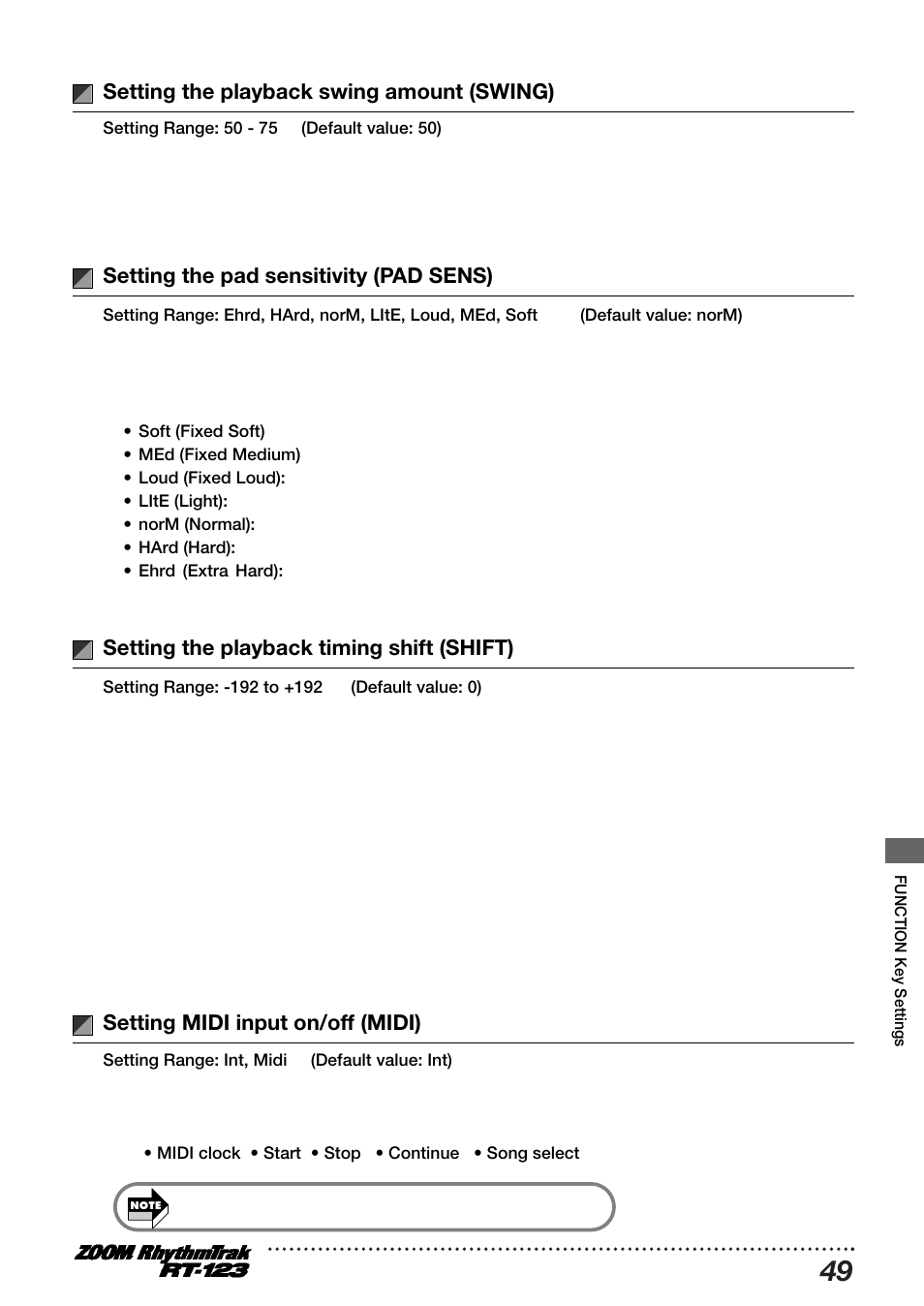 Zoom RT-123 User Manual | Page 49 / 72