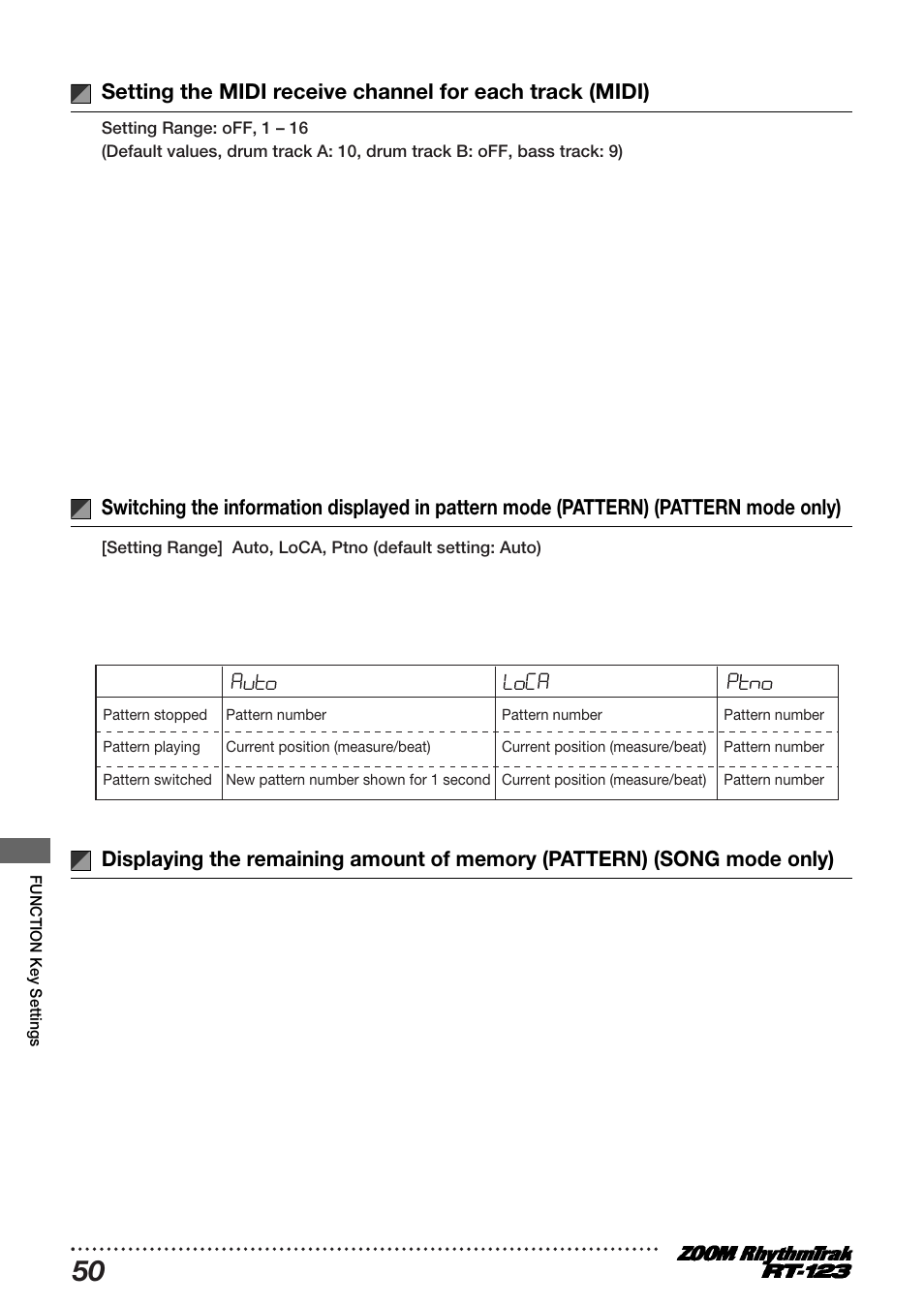 Zoom RT-123 User Manual | Page 50 / 72