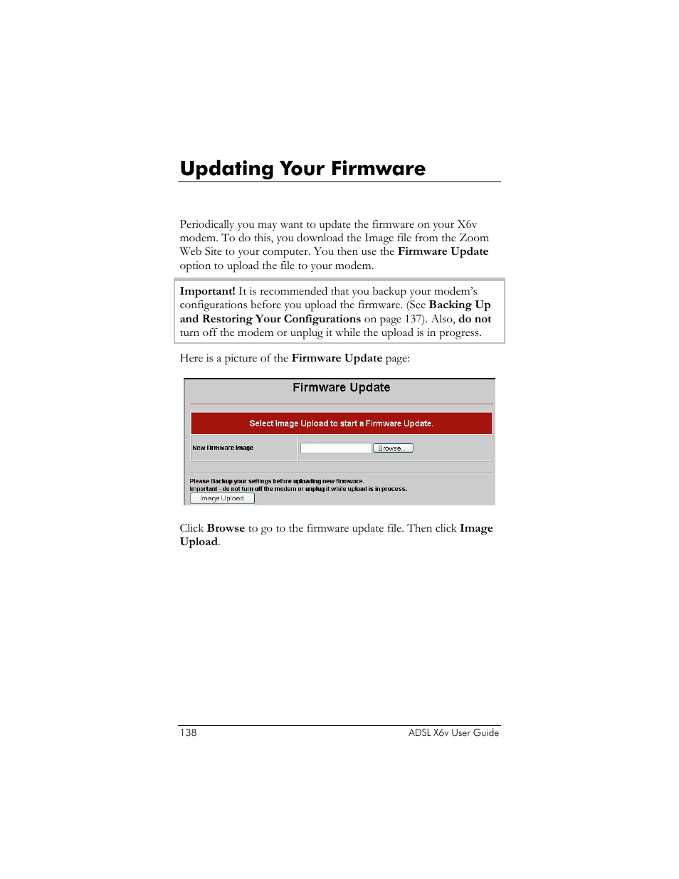 Updating your firmware, How do i update my firmware | Zoom ADSL X6v User Manual | Page 138 / 166