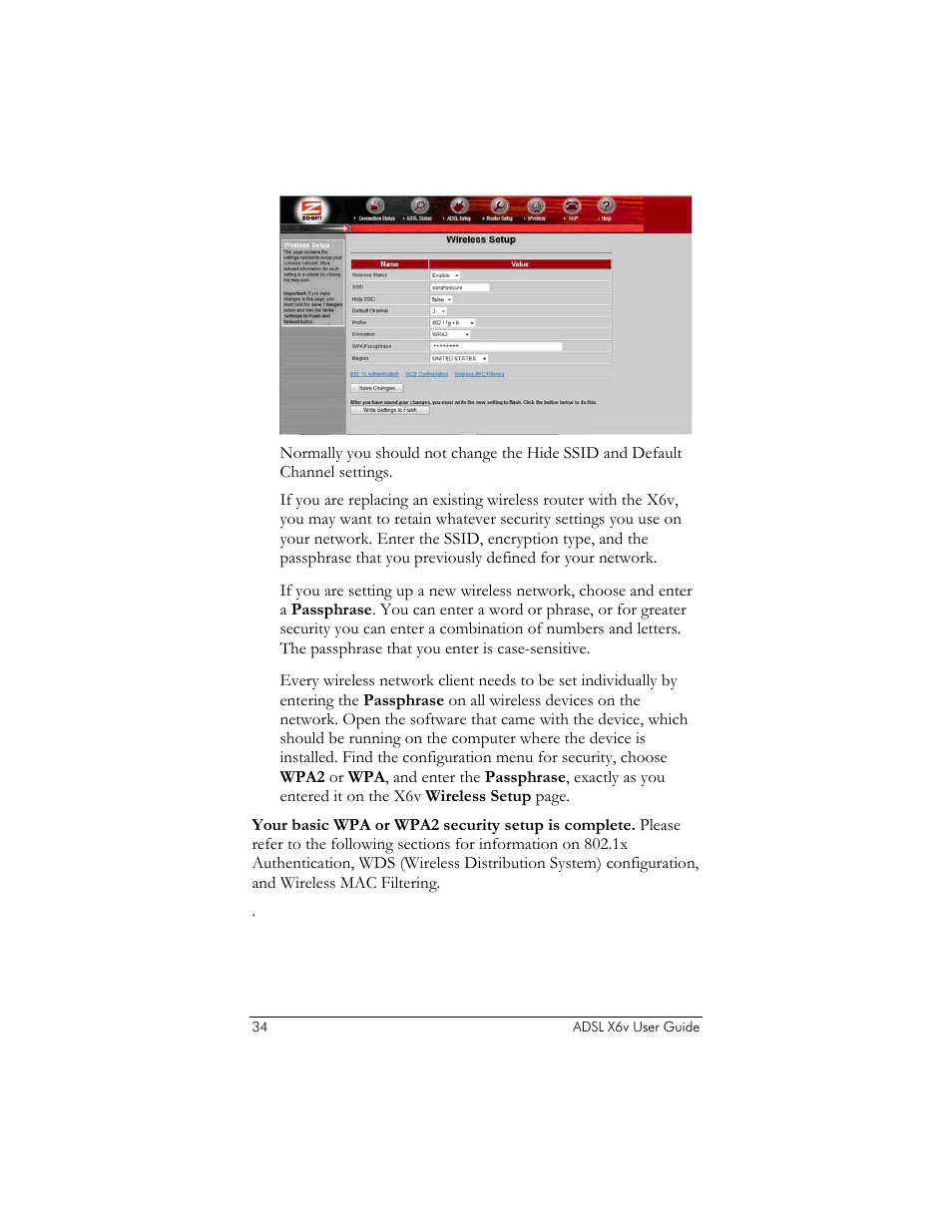 Zoom ADSL X6v User Manual | Page 34 / 166