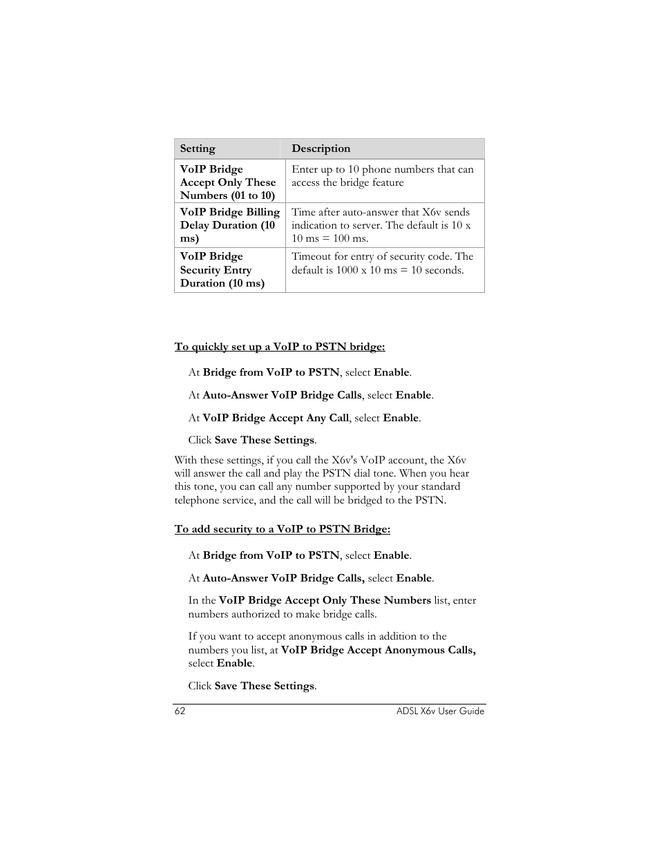 Quick setup tips | Zoom ADSL X6v User Manual | Page 62 / 166