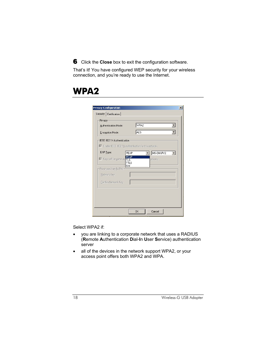 Wpa2 | Zoom 4410B User Manual | Page 18 / 50