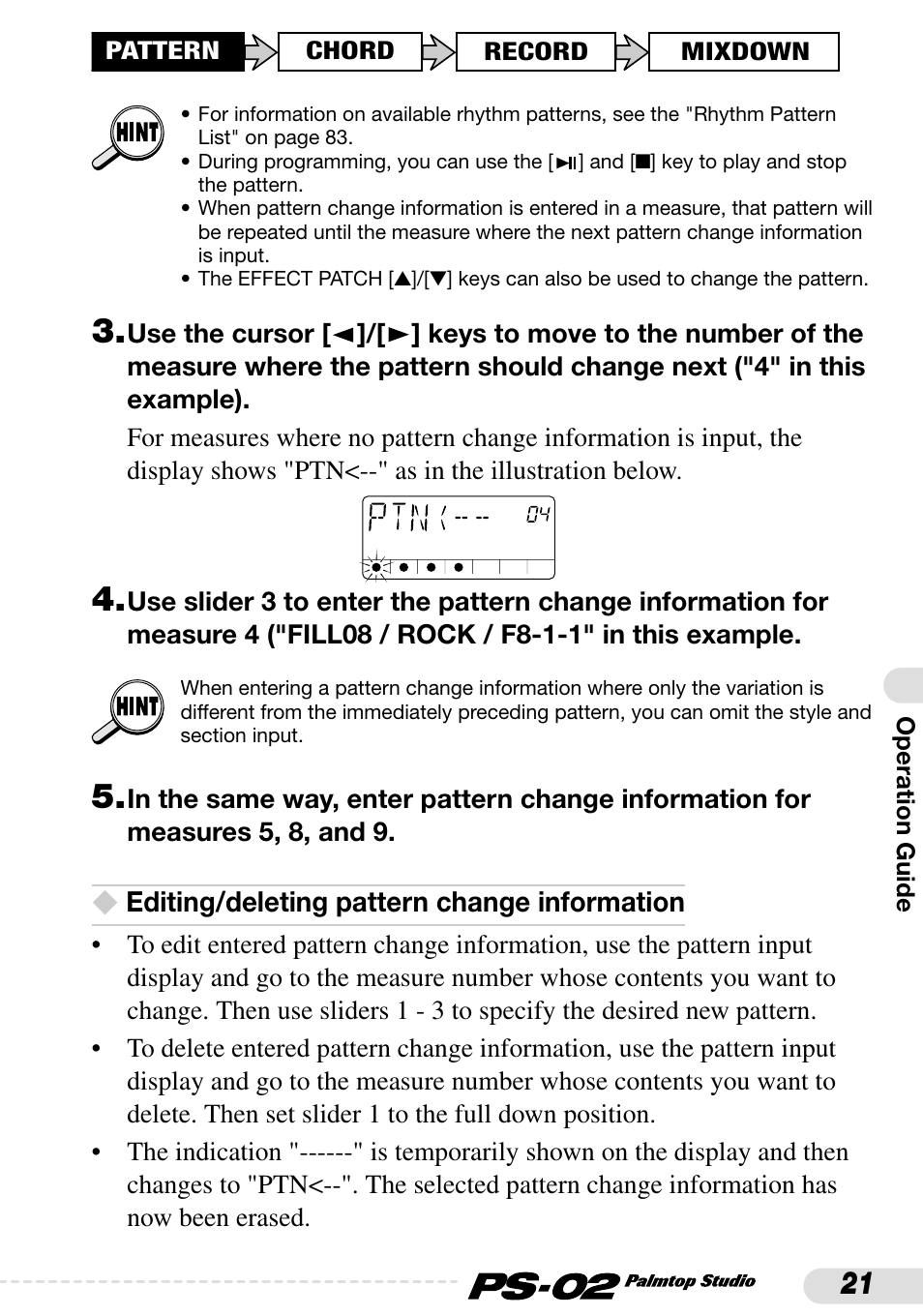 Zoom PS-02 User Manual | Page 21 / 88