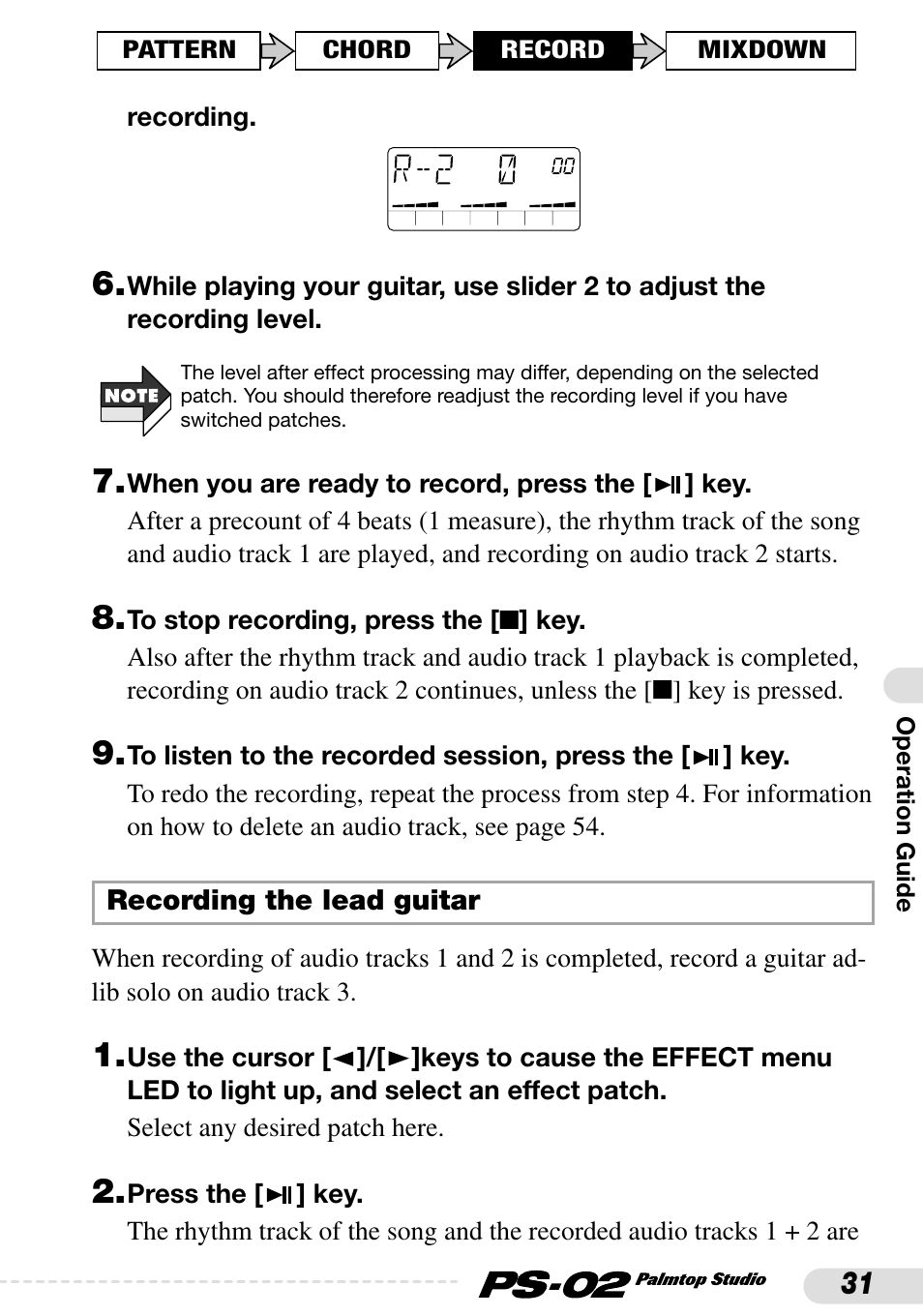 Zoom PS-02 User Manual | Page 31 / 88