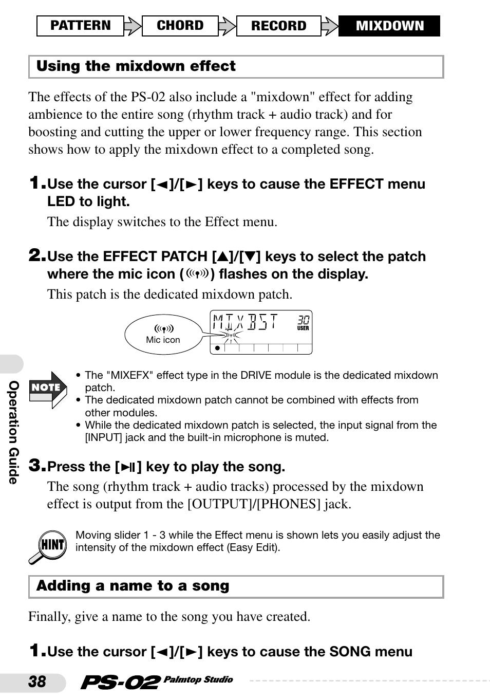 Zoom PS-02 User Manual | Page 38 / 88