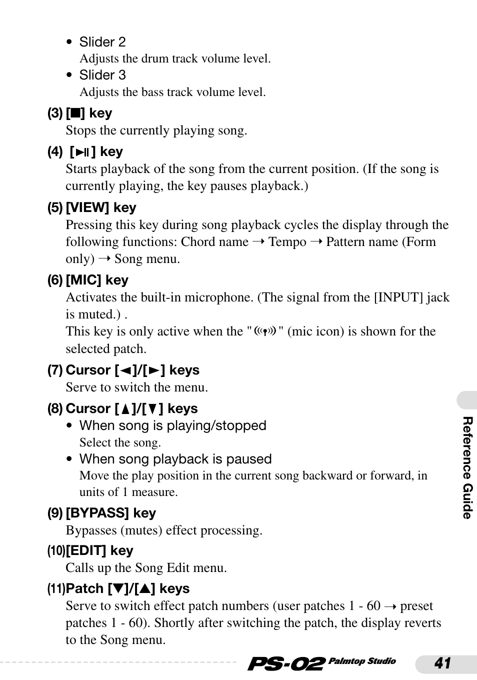 Zoom PS-02 User Manual | Page 41 / 88