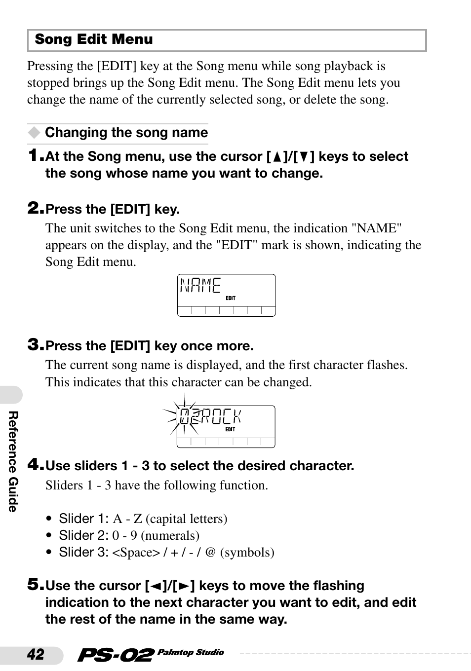 Zoom PS-02 User Manual | Page 42 / 88