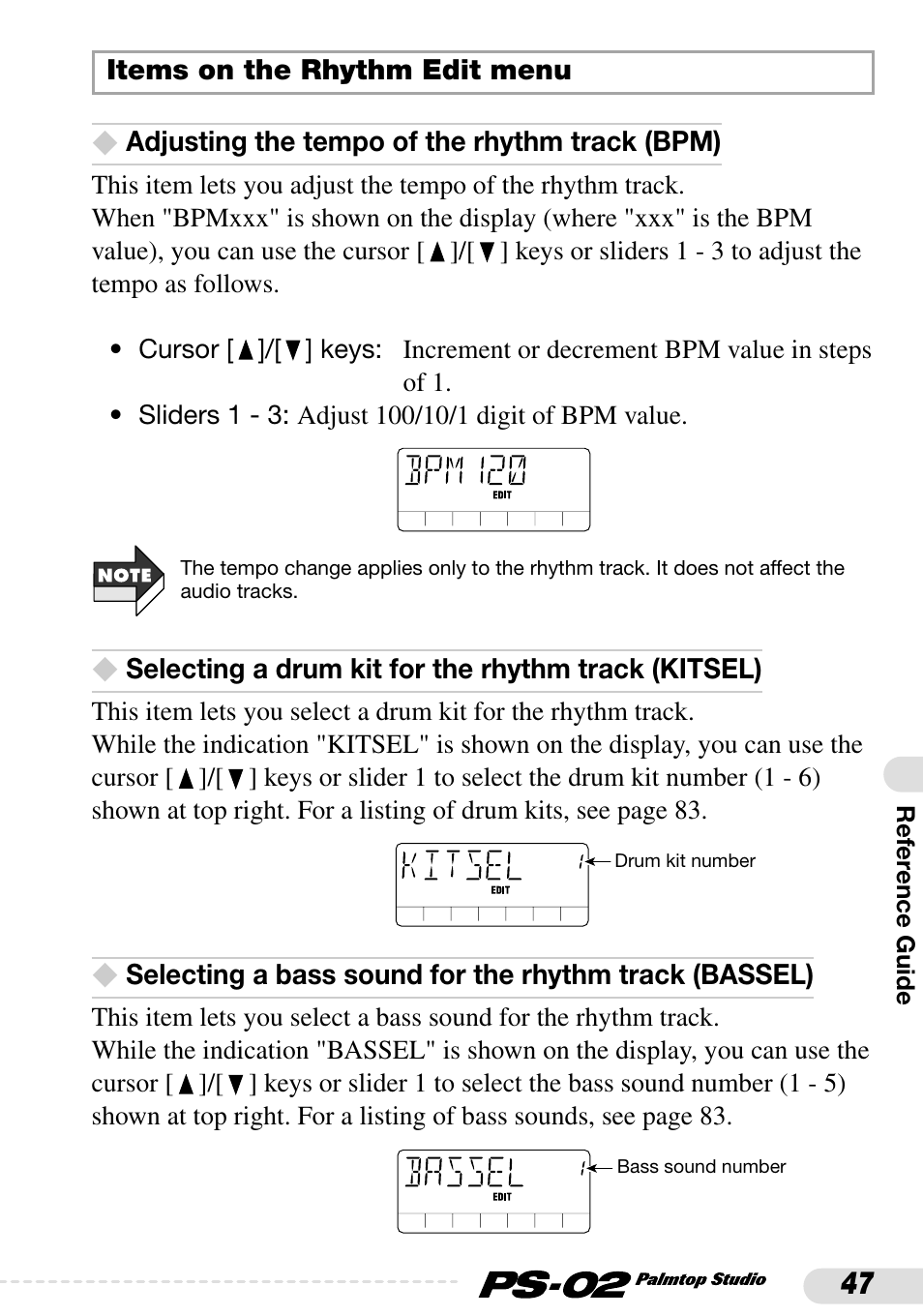 Zoom PS-02 User Manual | Page 47 / 88