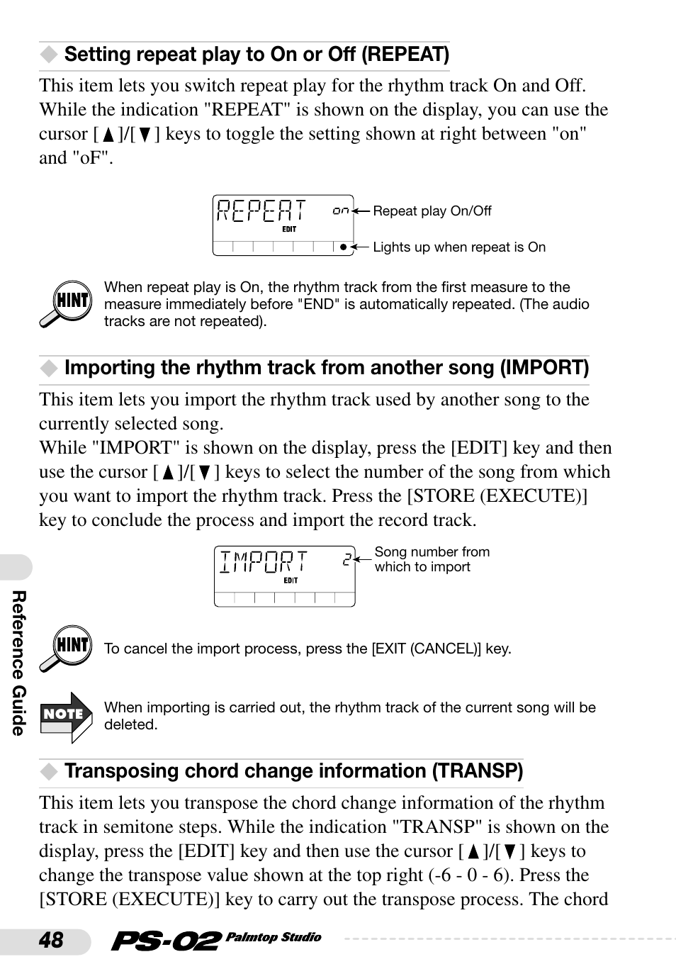 Zoom PS-02 User Manual | Page 48 / 88