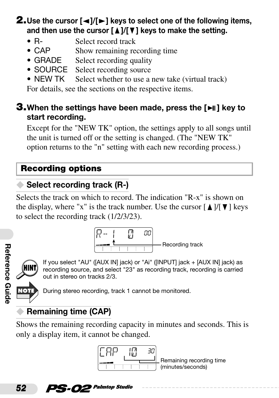 Zoom PS-02 User Manual | Page 52 / 88
