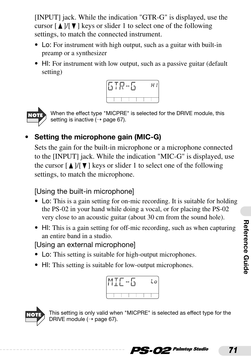 Zoom PS-02 User Manual | Page 71 / 88