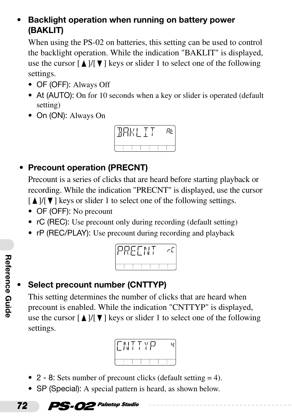 Zoom PS-02 User Manual | Page 72 / 88