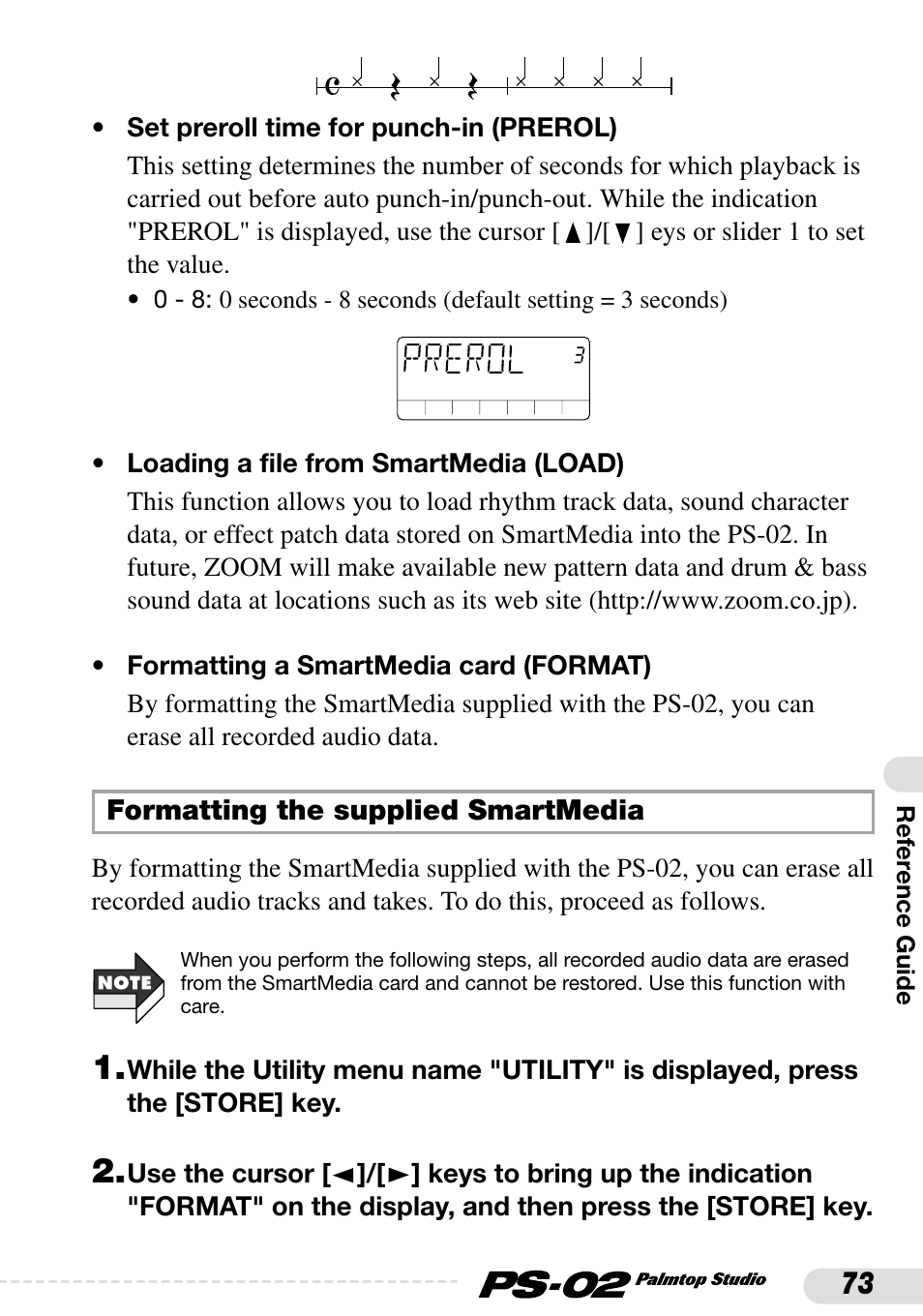 Zoom PS-02 User Manual | Page 73 / 88