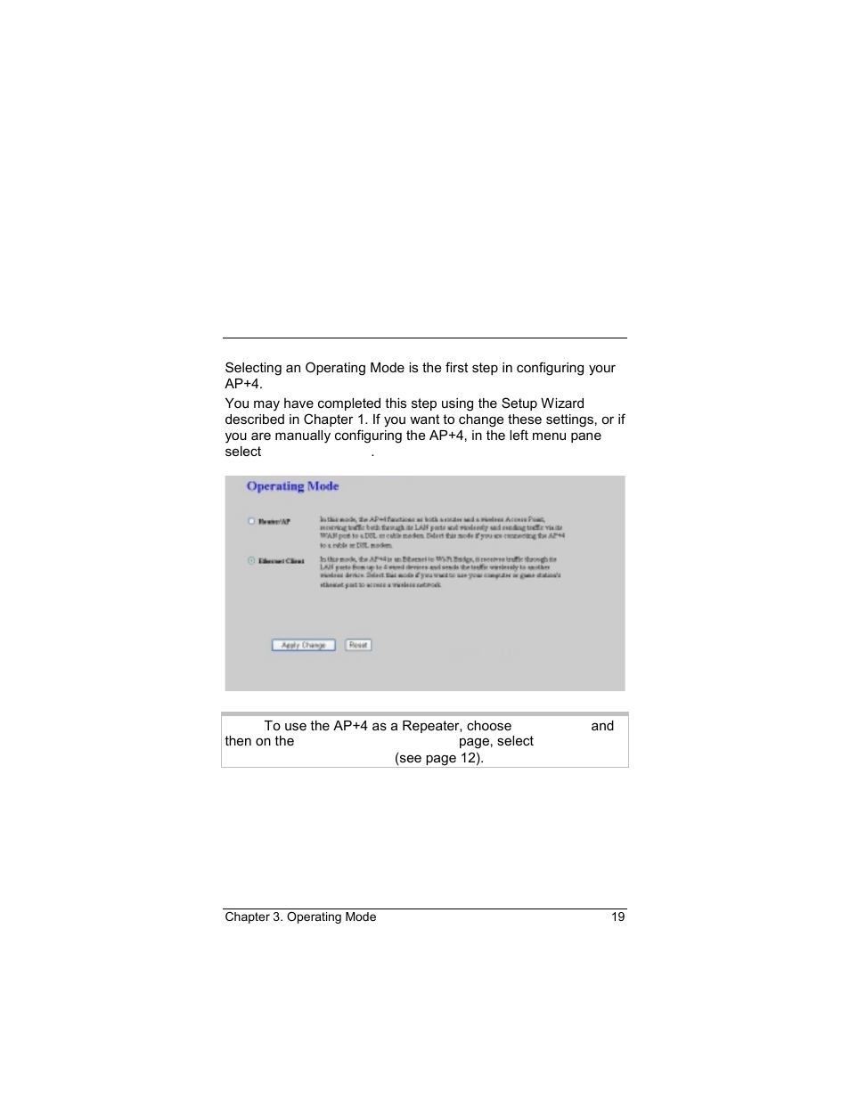 Operating mode | Zoom 4420-A User Manual | Page 19 / 81