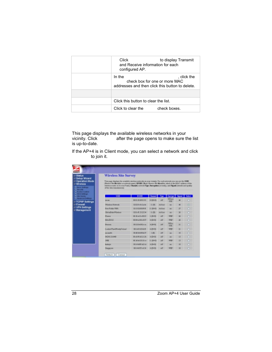 Site survey | Zoom 4420-A User Manual | Page 28 / 81