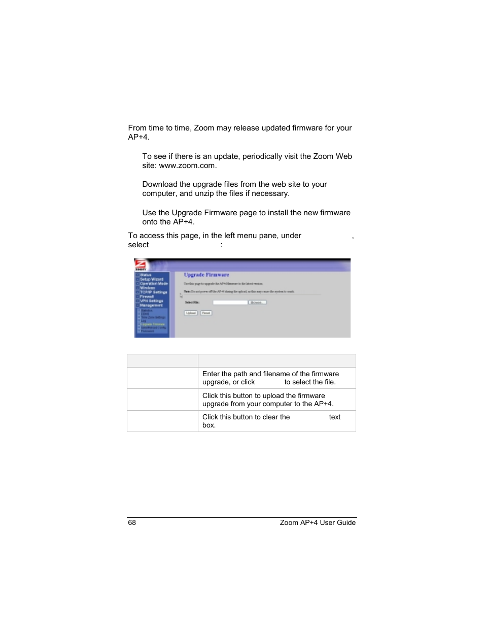 Upgrade firmware | Zoom 4420-A User Manual | Page 68 / 81