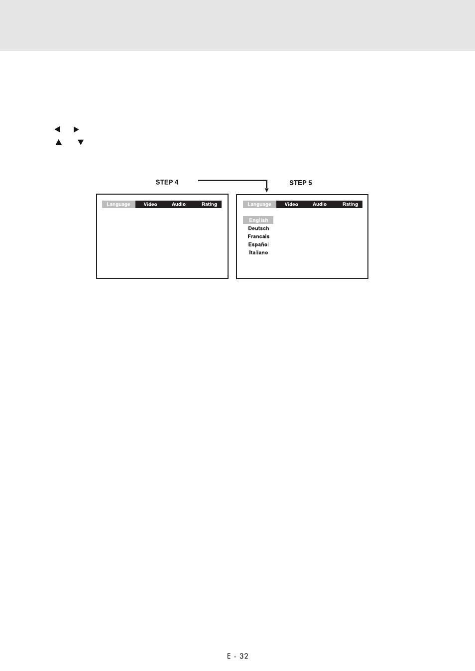 Customizing the function settings, Language setting | Zoom DVD Home Theatre System User Manual | Page 33 / 44