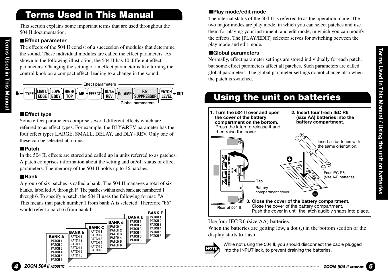 Zoom ACOUSTIC 504 II User Manual | Page 3 / 17