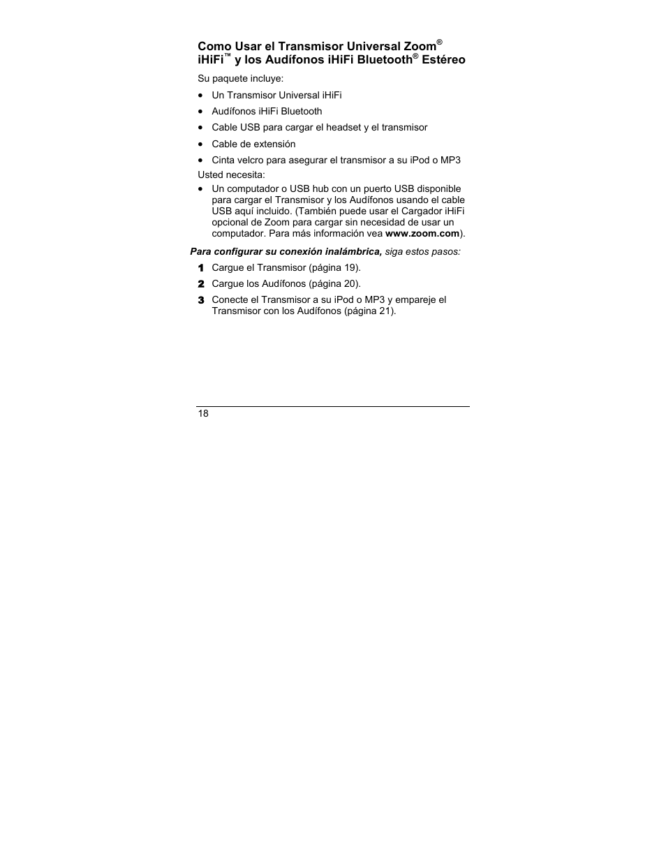 Zoom iHiFi 4411F User Manual | Page 18 / 32