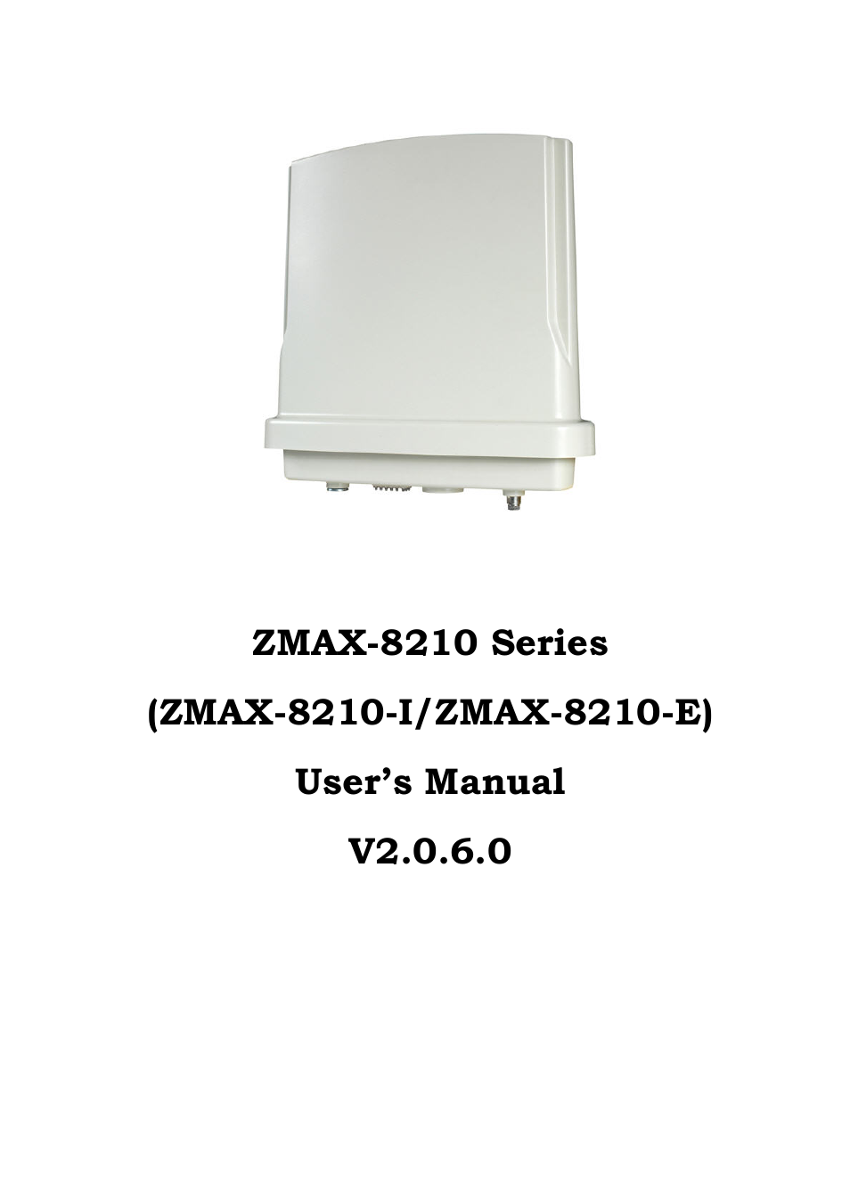 Z-Com ZMAX-8210-I User Manual | 49 pages