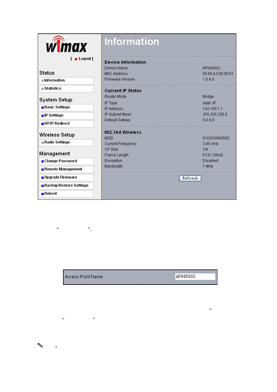 Device name, Evice, Figure 7 zmax-8210 general information | Figure 8 zmax-8210 cpe name | Z-Com ZMAX-8210-I User Manual | Page 16 / 49