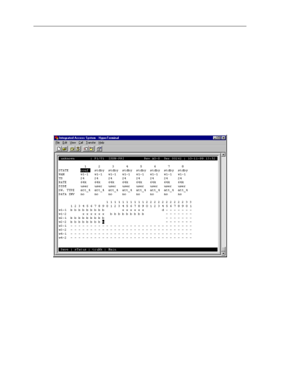 7 assigning b channels to one d channel, Assigning b channels to one d channel -22, Assigned bmap screen -22 | Zhone Technologies 600 User Manual | Page 132 / 240