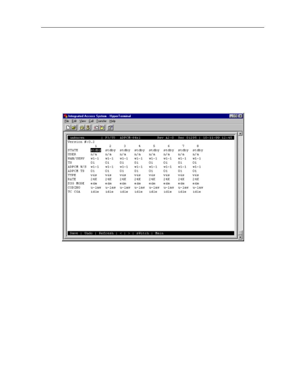 3 adpcm card user screens and settings, 1 adpcm card main screen, Figures | Zhone Technologies 600 User Manual | Page 19 / 240