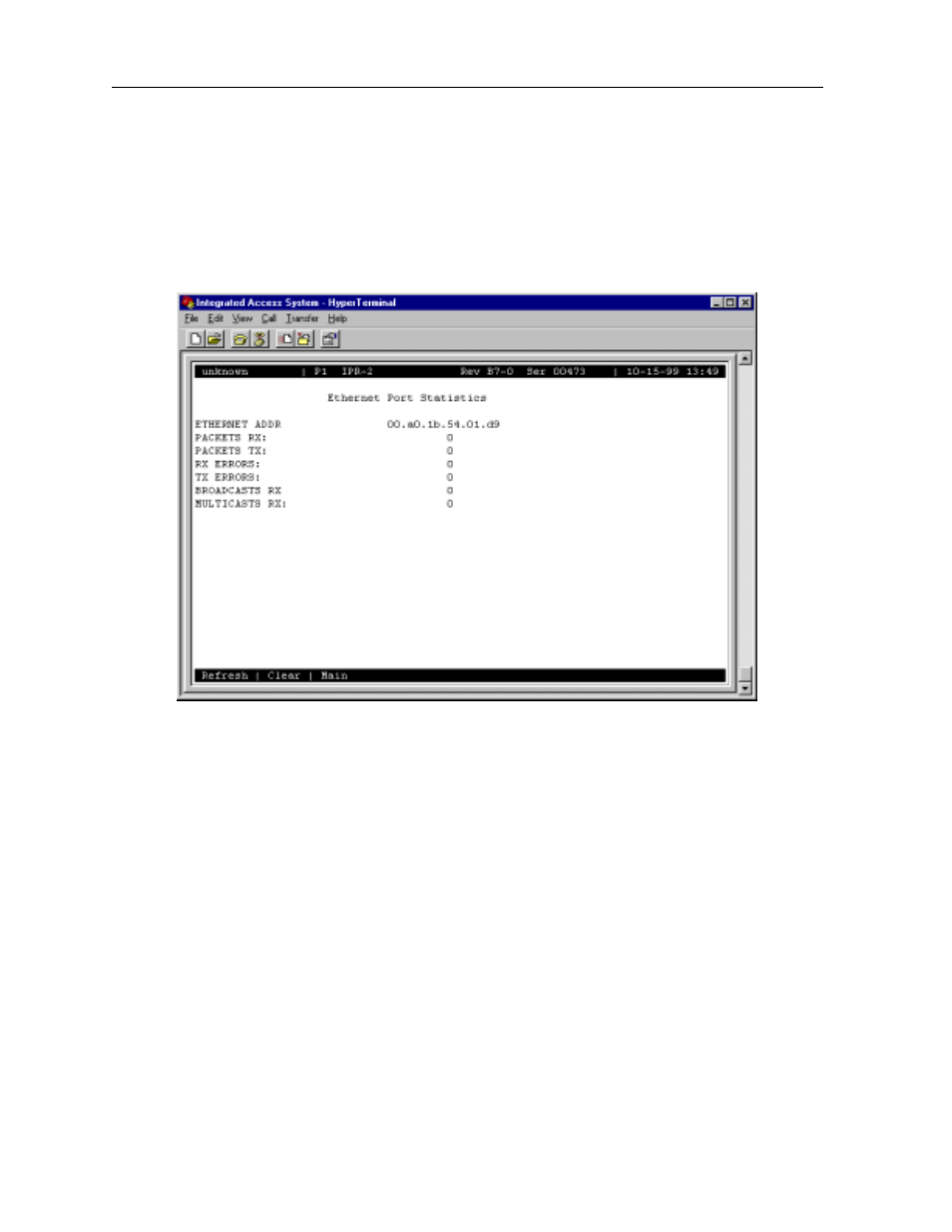 3 ethernet performance screen | Zhone Technologies 600 User Manual | Page 224 / 240