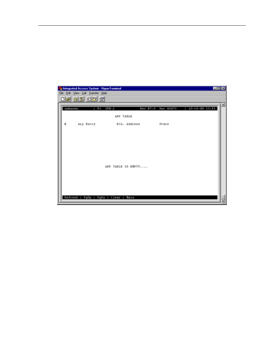 4 arp screen | Zhone Technologies 600 User Manual | Page 225 / 240