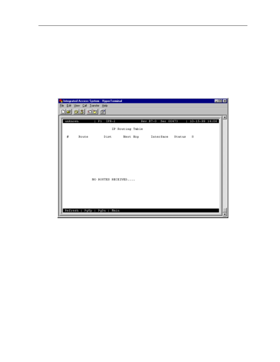 10 ip routing table screen | Zhone Technologies 600 User Manual | Page 235 / 240
