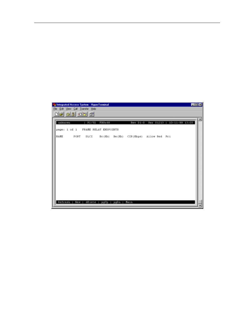 2 frame relay endpoints screen | Zhone Technologies 600 User Manual | Page 33 / 240