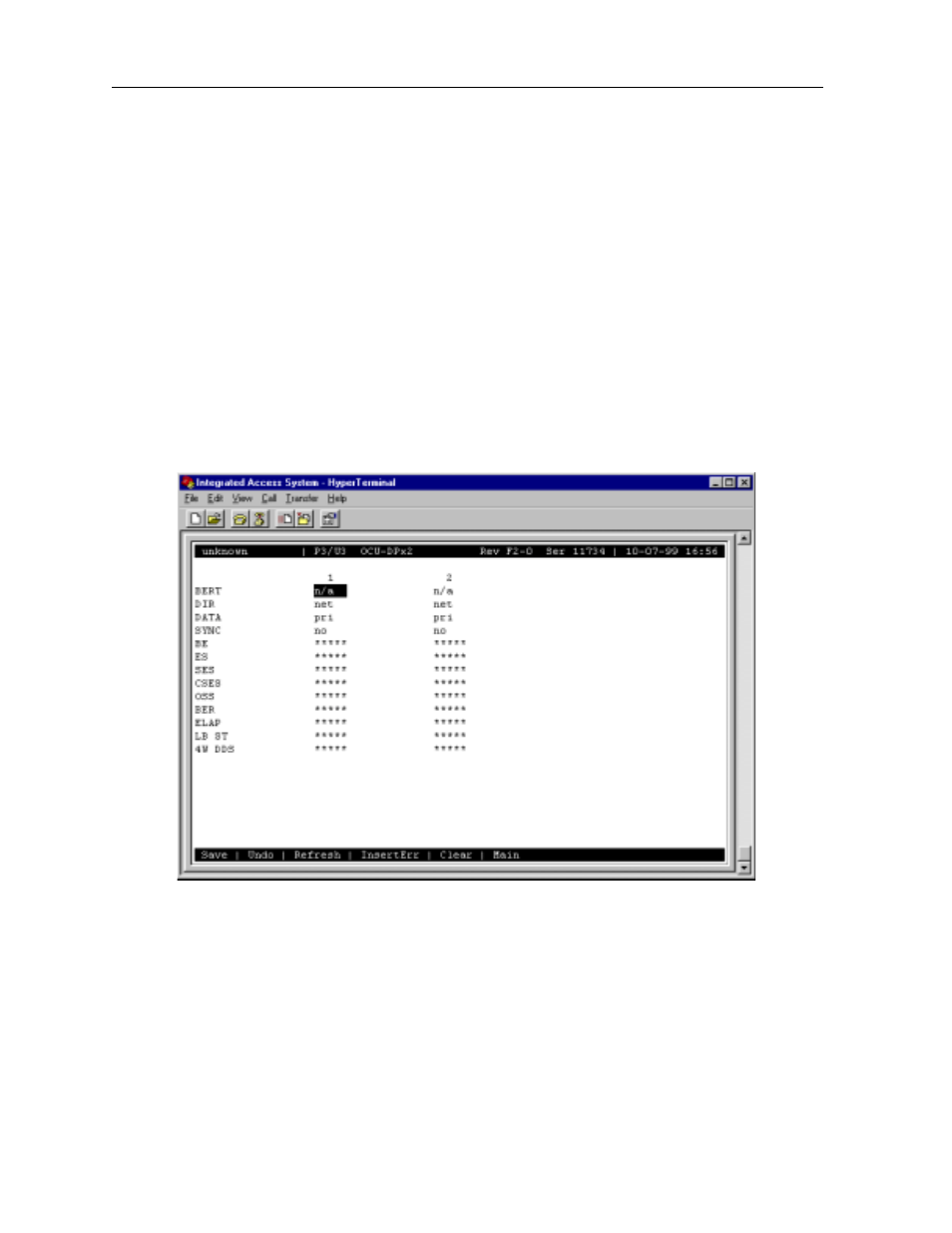 3 test screen | Zhone Technologies 900 User Manual | Page 102 / 176