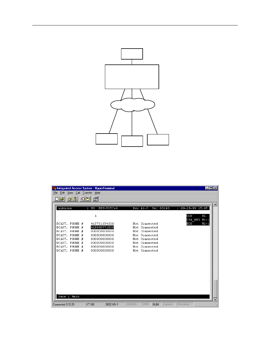 Hsu broadcast function -36, Hsu broadcast screen -36 | Zhone Technologies 900 User Manual | Page 48 / 176