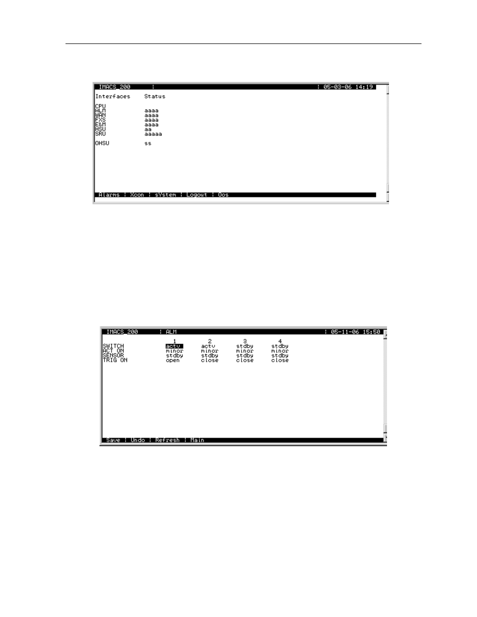 Alarm contact settings -3 | Zhone Technologies IMACS-200 User Manual | Page 211 / 294