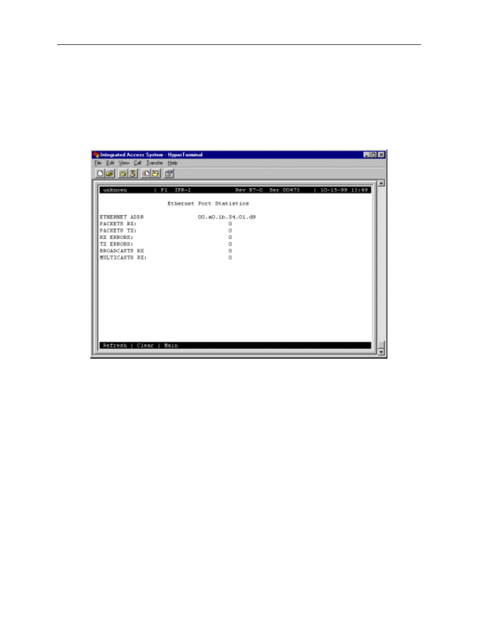 3 ethernet performance screen | Zhone Technologies 800 User Manual | Page 122 / 138