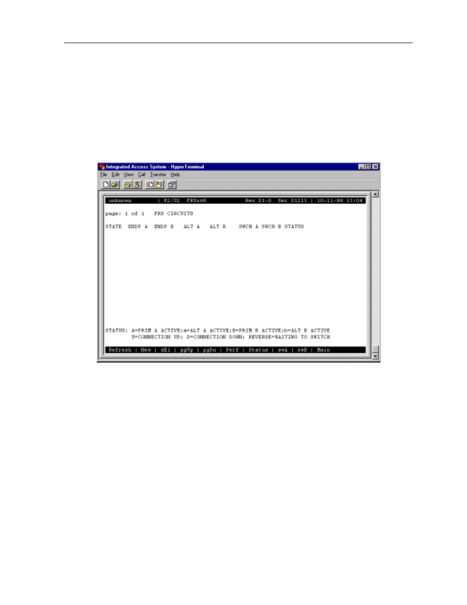 3 frs circuits screen | Zhone Technologies 800 User Manual | Page 31 / 138
